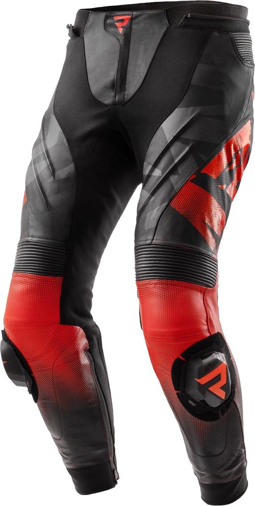 Rebelhorn Inferno Motorrad Lederhose, schwarz/rot, 58