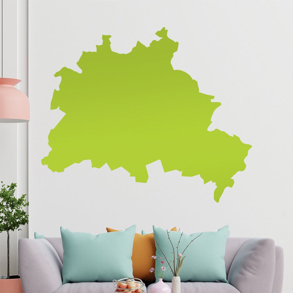 KIWISTAR Bundesland Berlin - Brandenburger Tor Wandtattoo in 6 Größen - Wandaufkleber Wall Sticker - Dekoration, Küche, Wohnzimmer, Schlafzimmer...