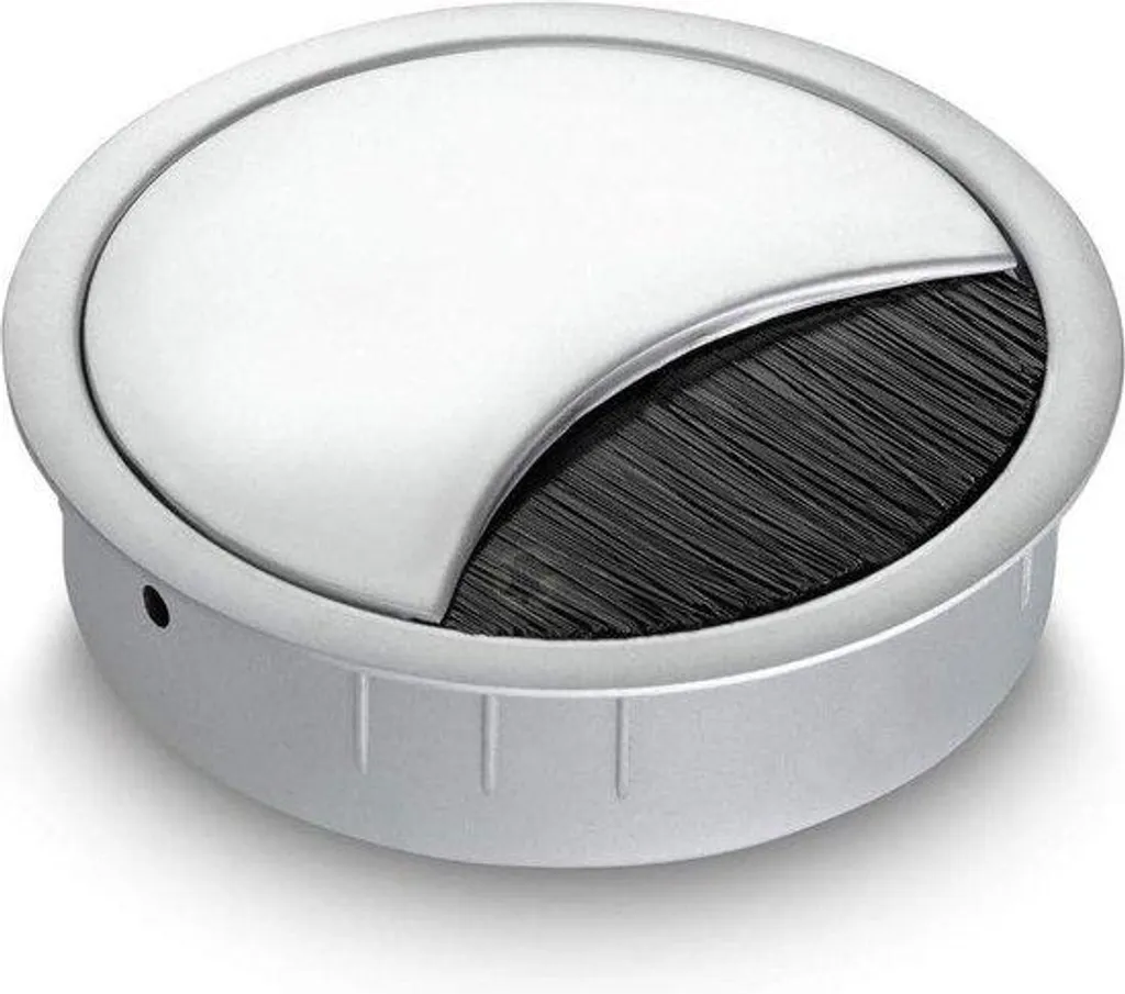Cache-câble 80 mm inox chrome mat : finissez-en avec le désordre !