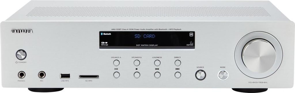 Aiwa AMU-120BTSL, 2.0 Kanäle, 60 W, USB Typ-A, 230 V, 50 Produktbild 