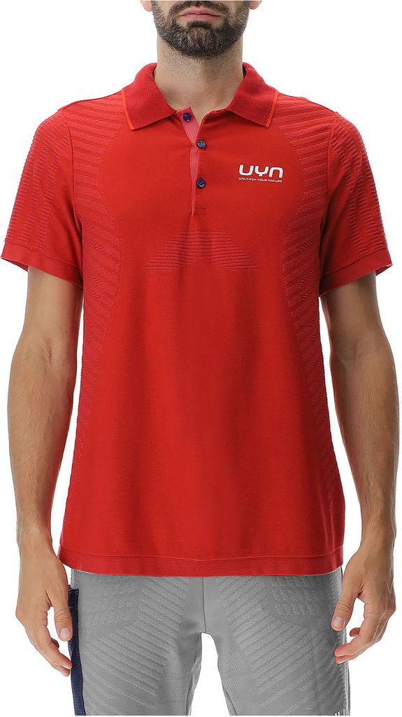 UYN Skipper OW Baumwolle kurzarm Segel-Poloshirt Herren R715 - scarlet M