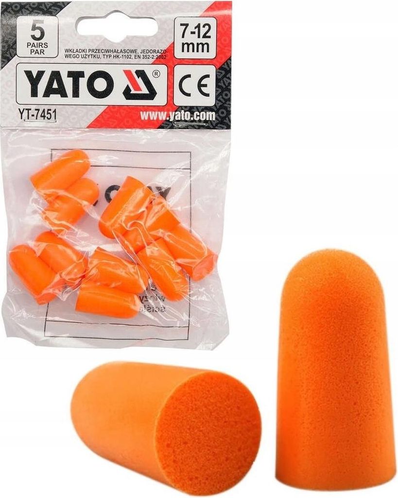 Yato YT-7451 Ohrstöpsel de Ohrstöpsel Einweg-Ohrstöpsel Produktbild 