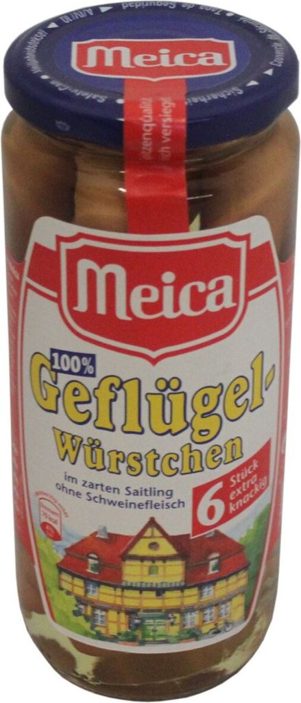 Meica parówki drobiowe 250g 6 sztuk Zdjęcie produktu 