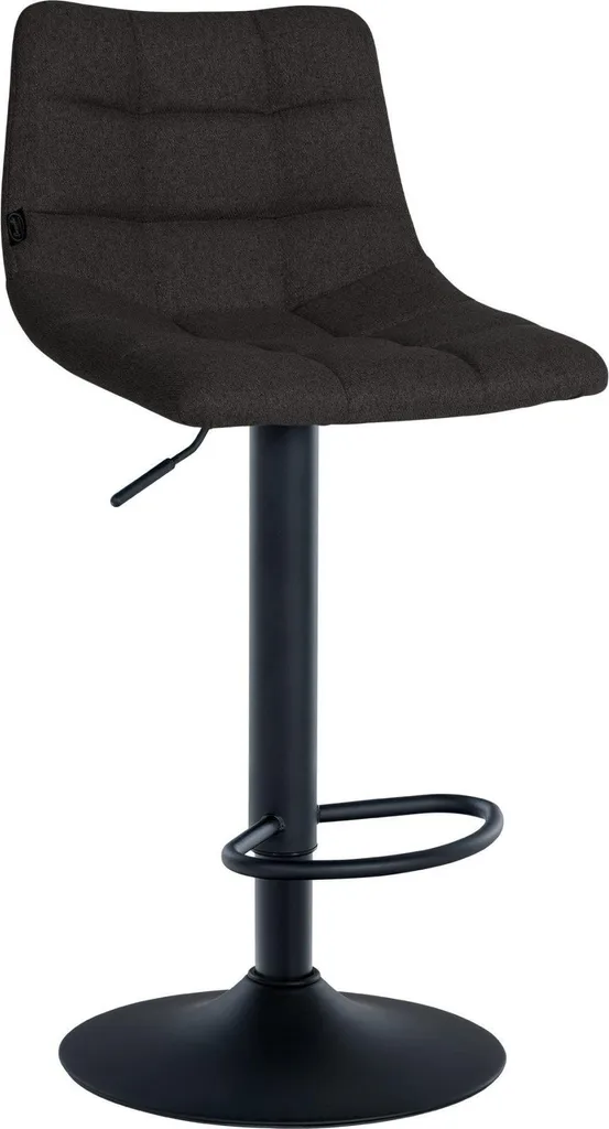 Sgabello Professionale Nero Regolabile | Struttura in Acciaio e PVC