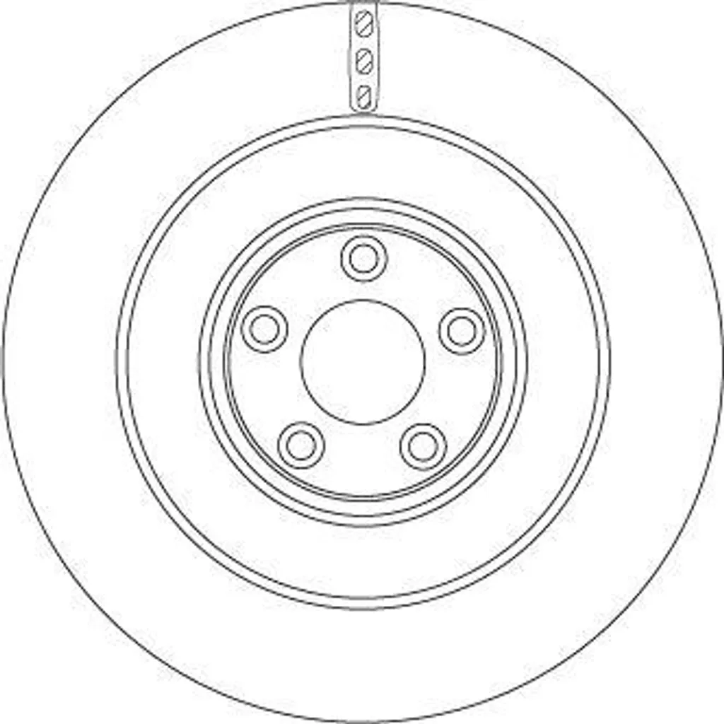 Disque de frein ventilé haute performance TRW DF6654S série OE XF