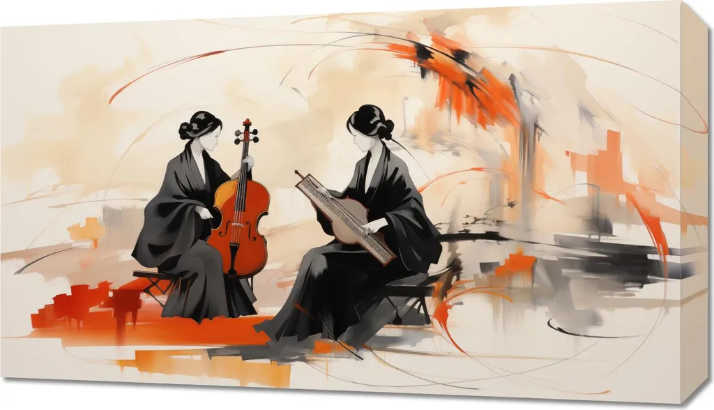 Stampa su Tela 70x40 Armonia del Silenzio - Qualità Galleria per Interni - 1