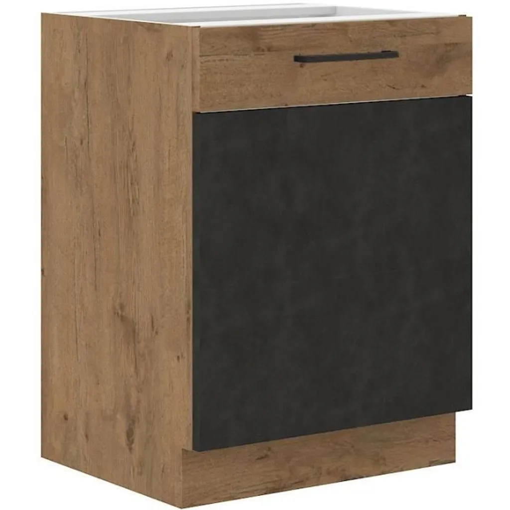 Miglior Mobile Base Cucina 60 cm ROCK Economico Rovere Grigio