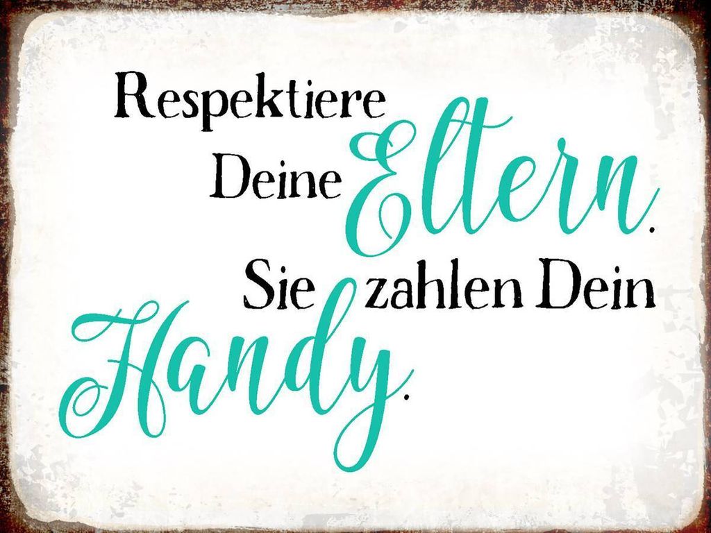 vianmo Holzschild 30x40 cm respektiere Eltern sie zahlen