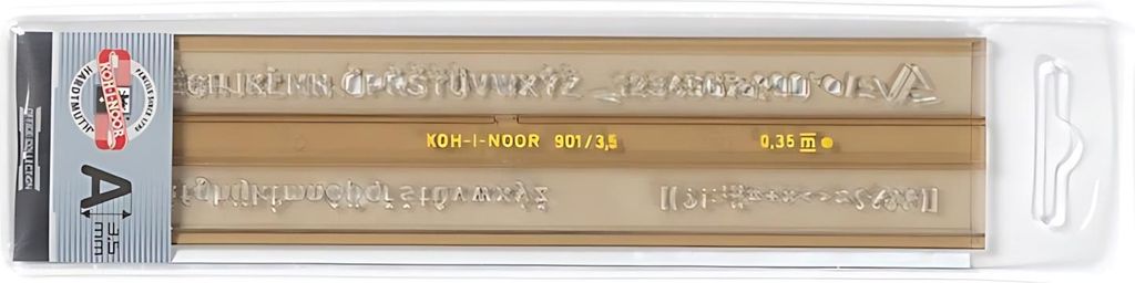 Buchstaben-Zahlen-Schablone 3,5 mm Koh-i-noor