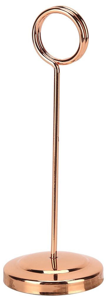 Tischnummernhalter aus Edelstahl, langlebig, lichtbeständig, leicht, Bildclip für Hotel, Restaurant, 15,5 cm, Roségold