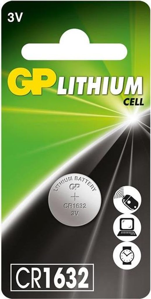 GP - CR1632 Pile bouton au lithium 3V 1pk Image du produit 