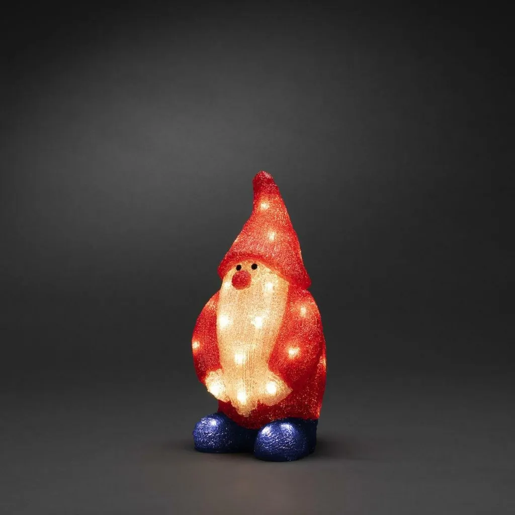Décoration de Noël Extérieure Père Noël Lumineux pour Jardin et Balcon