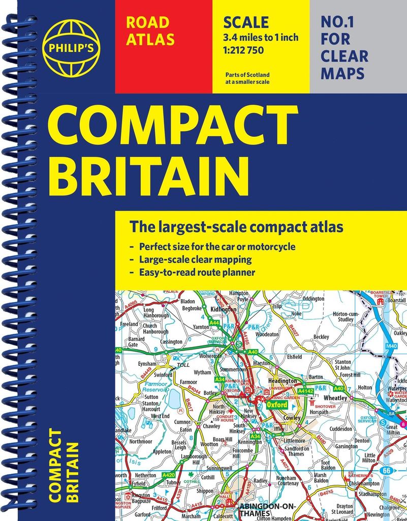 Philip's Compact Britain Road Atlas