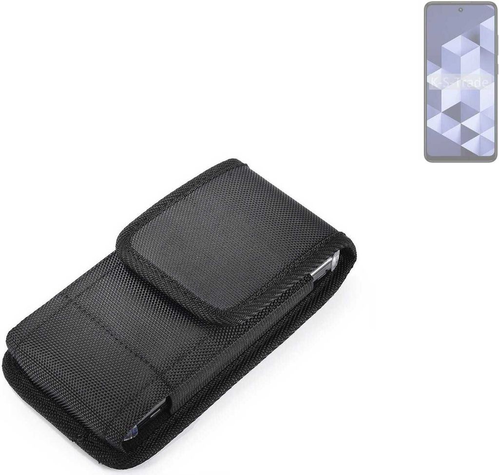 Holster Gürteltasche kompatibel mit HMD Vibe Holster Gürtel Tasche wasserabweisend Handy Hülle Schutz Hülle Outdoor schwarz K-S-Trade