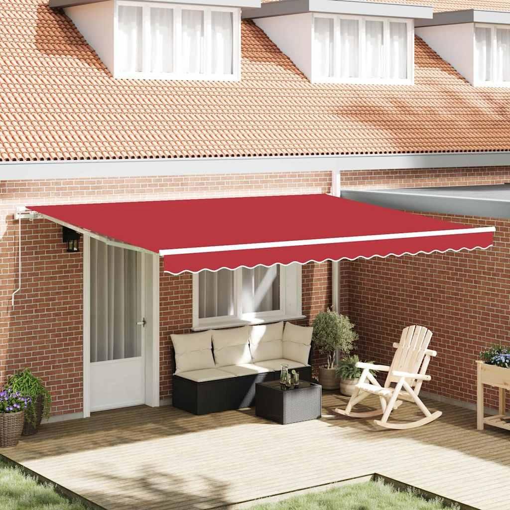 Maison Exclusive - Markisenersatzstoff Rot 4,5 x 3,5 m Polyester