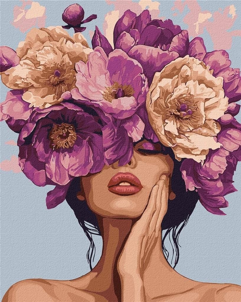 Malen nach Zahlen IDEYKA 40x50 cm Melodie der Blumen