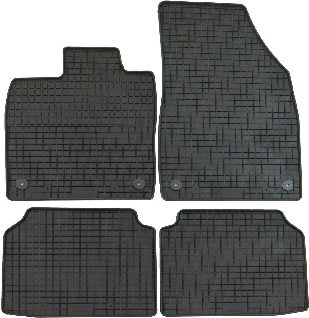 für Skoda Enyaq ab 03/2021 PETEX Gummimatten 4-teilig schwarz Allwettermatten Gummifußmatten