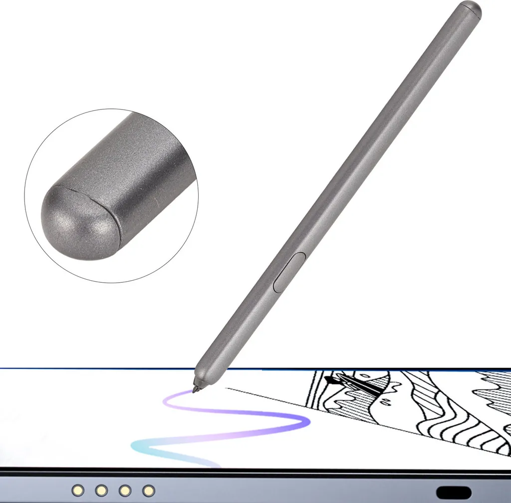 Stylet Galaxy Tab S6 Gris à Haute Sensibilité avec 5 Mines de Rechange