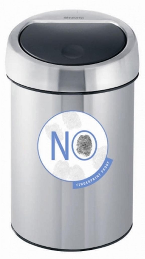 Brabantia Touch Bin - 185 mm - 185 mm - 280 mm (37 86 45) Image du produit 
