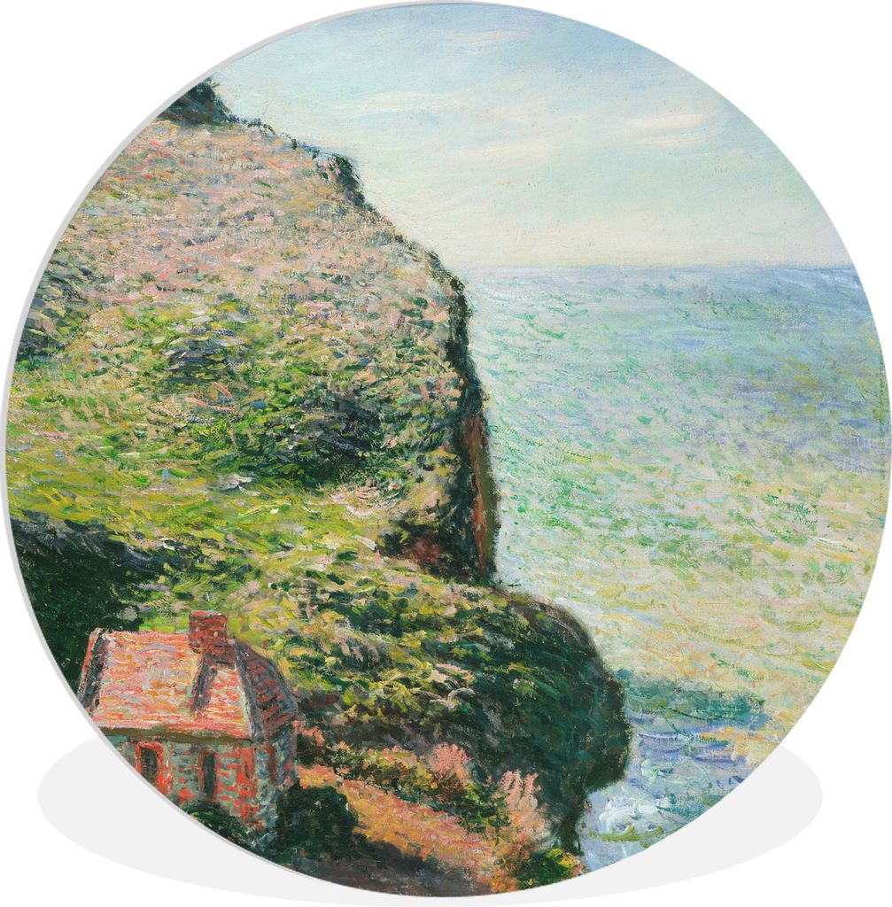 MuchoWow Rundes Wandbild - Runde Bilder Das Wachhaus - Claude Monet Ø 30 cm Kreis Wanddekoration Kunststoff - Wandkreis - Wandschmuck - Schlafzi...