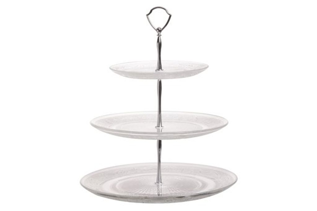 Cosy & Trendy Etagere / Servierturm Retro - Glas - ø 29 cm - 3-stöckig