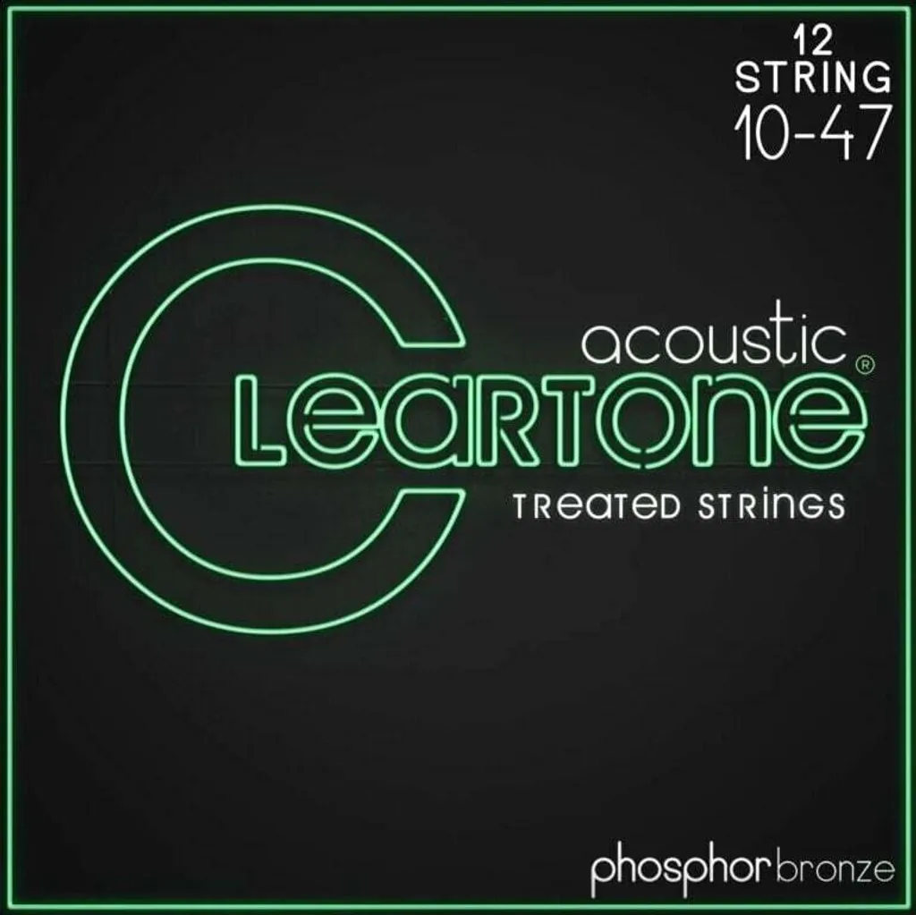 Cordes Cleartone Phos-Bronze 12 Cordes Guitare Acoustique 10-47 Light
