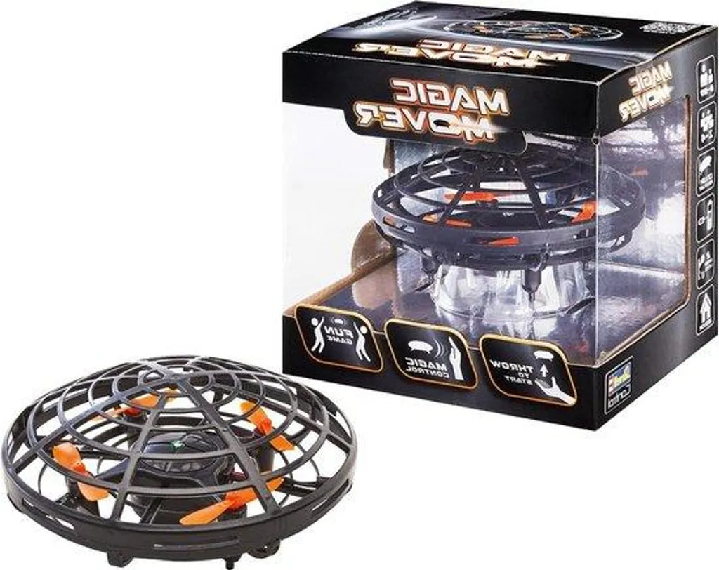 Drone quadricoptère noir Fun-Drone 110mm haute précision télécommandé