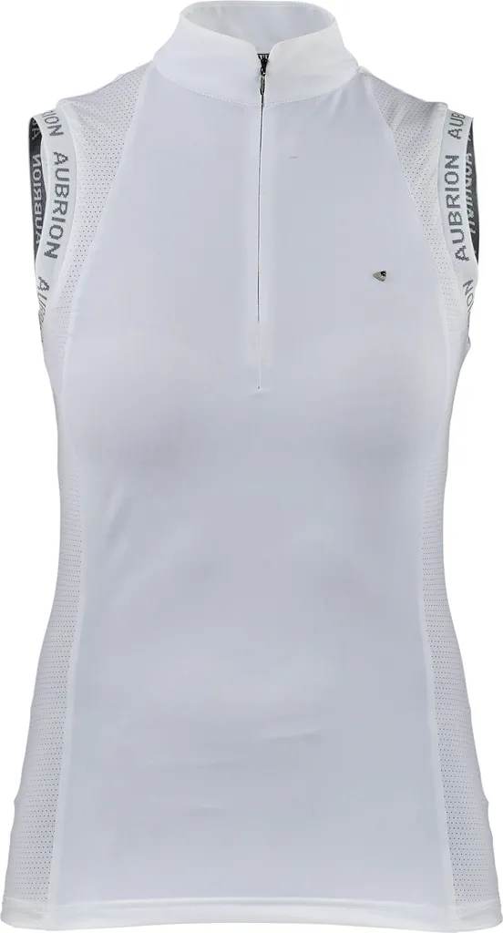 Aubrion Newbel Blouse de saut d'obstacles sans manches ER2022 Blanc 128