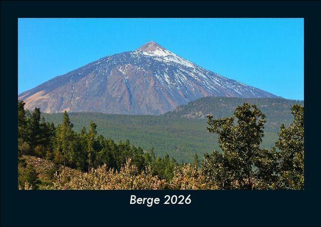 Berge 2026 Fotokalender - Querformat DIN A5, Monatskalender mit Bild-Motiven aus Fauna und Flora, Natur, Blumen und Pflanzen