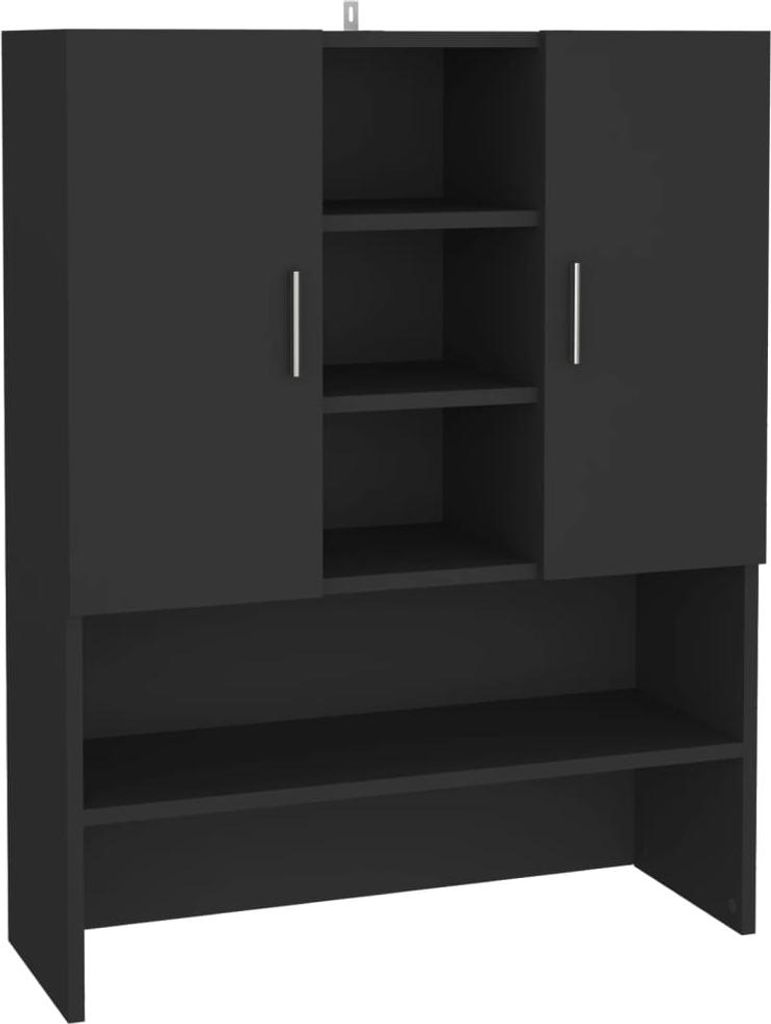 vidaXL Skříňka na pračku černá 70,5x25,5x90 cm Obrázek produktu 