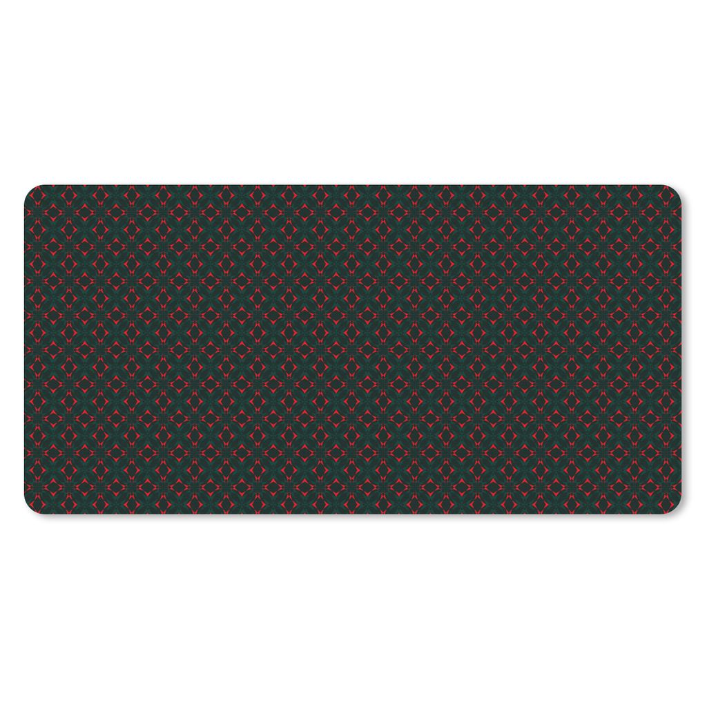 MuchoWow Mauspad Mousepad Muster - Rot - Dekoration 60x30 cm - Mousepads - Maus Mat - Pad - Mausunterlage - Nachhaltig
