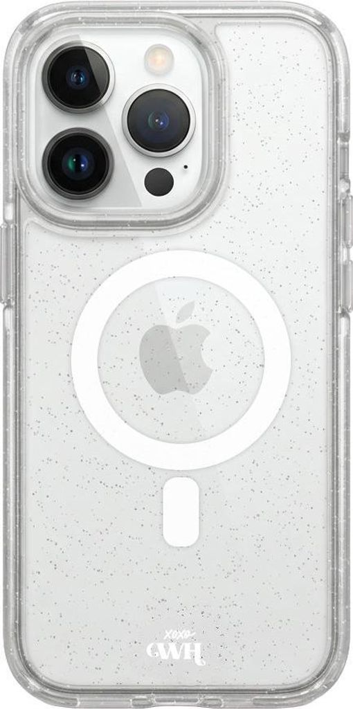 WH Glitzerhülle passend fur MagSafe iPhone 13 Pro - Sparkle Away Transparent