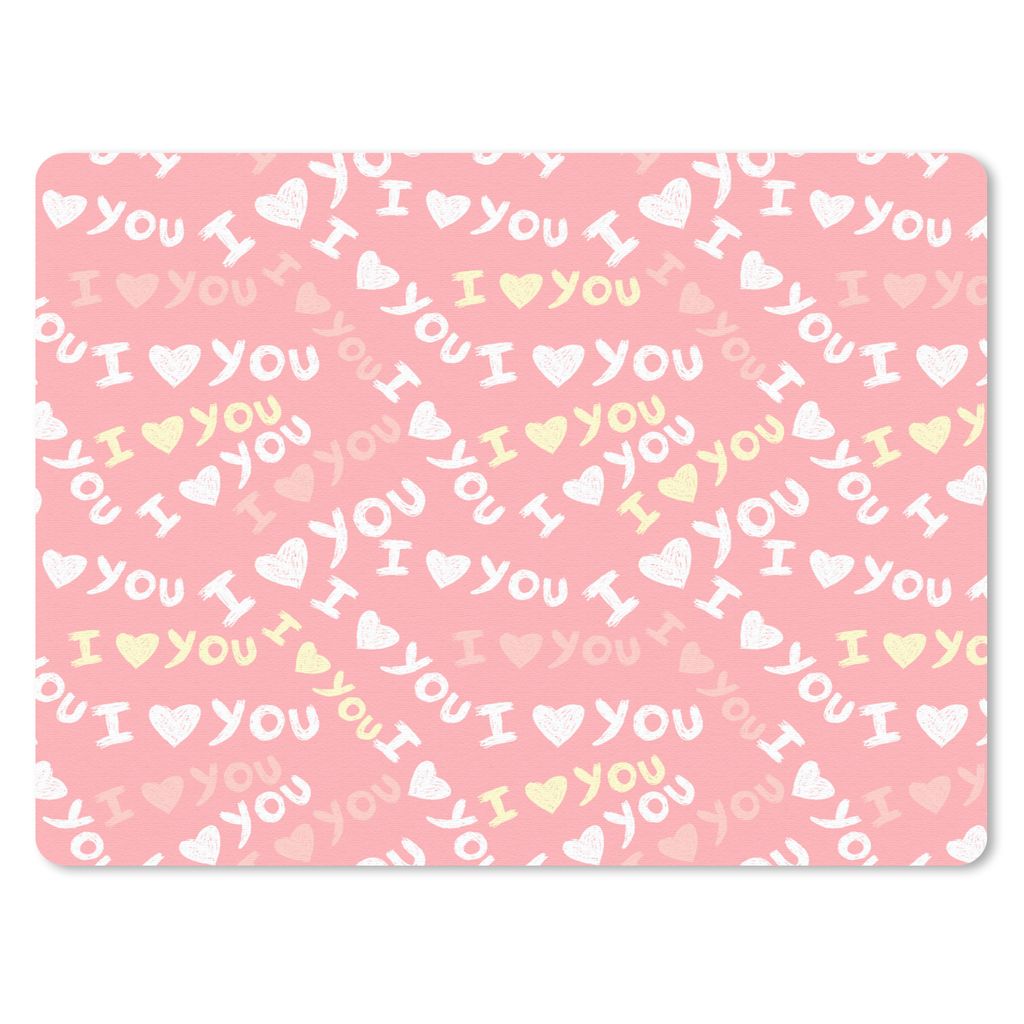 MuchoWow Mauspad Mousepad Liebe - Sprichwörter - Valentinstag 40x30 cm - Mousepads - Maus Mat - Pad - Mausunterlage - Anti Rutsch