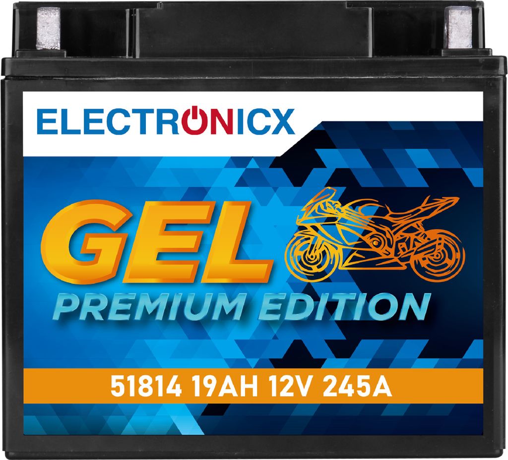 Electronicx Gel Edition Batterie de moto GEL 12V 19Ah 245A Image du produit 