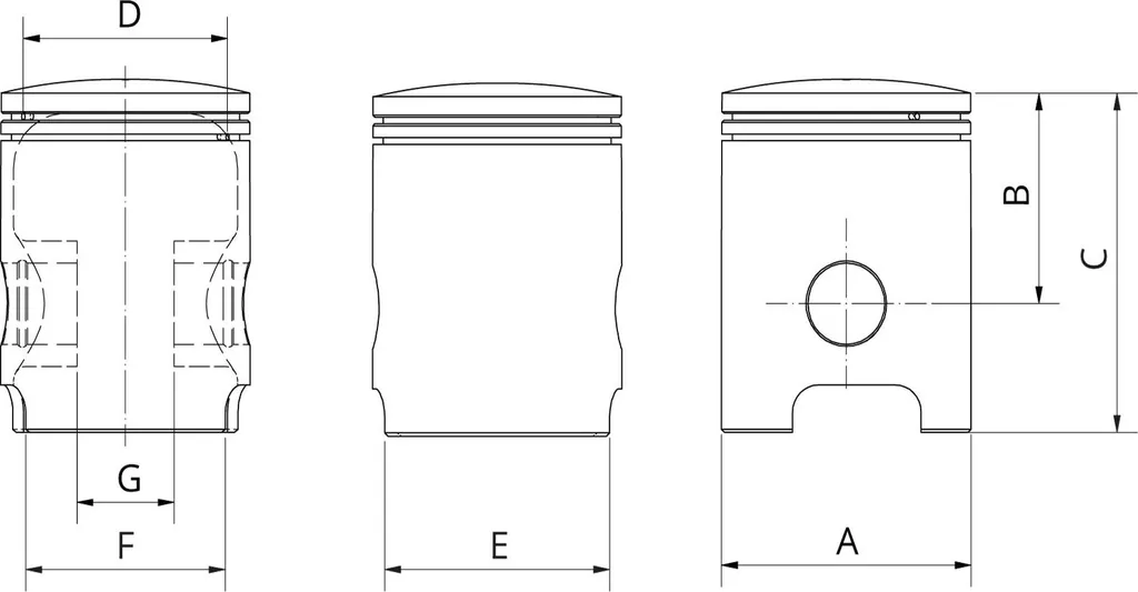 Piston ZT Ø41.47 : Solution contre Perte de Compression Simson S51 - 7