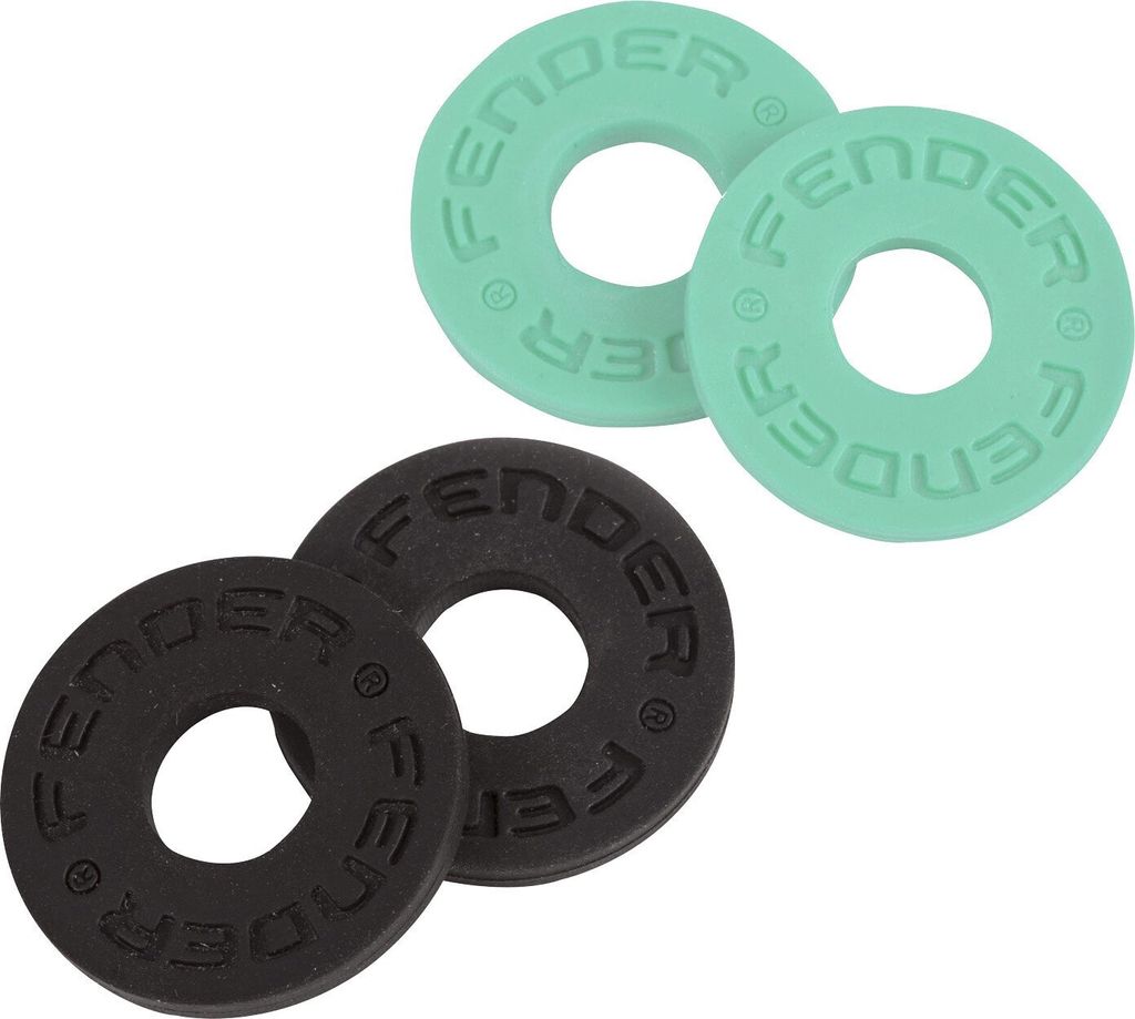 Fender Strap Blocks 4 PK 2 Strap Lock Black/Surf Green