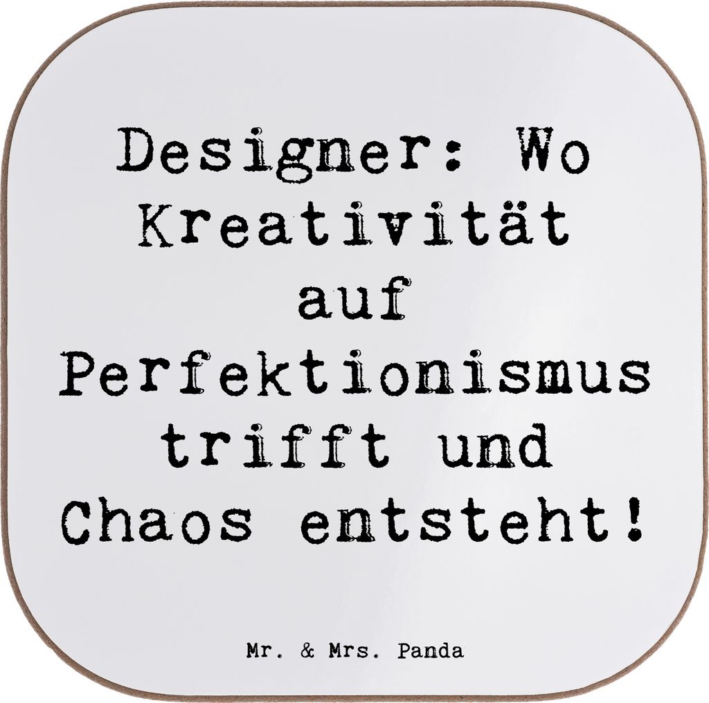 Mr. & Mrs. Panda Untersetzer für Gläser Spruch Designer Produktbild 