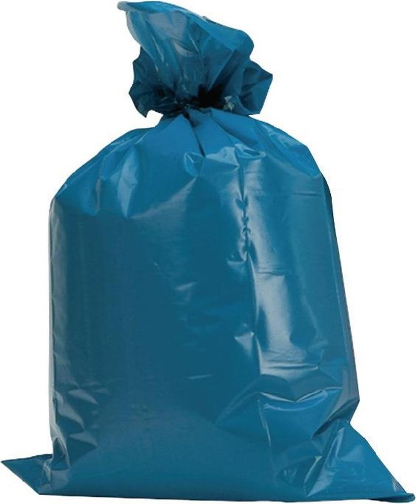 Kunststoffsack 120l LD-PE blau 60 μm B700xL1100mm 250St./Karton