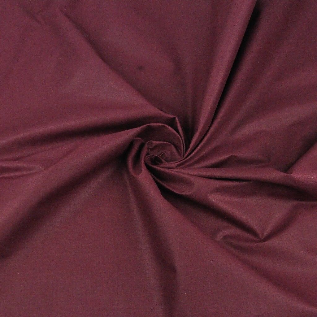 Baumwolle 100% einfarbig bordeaux - 75
