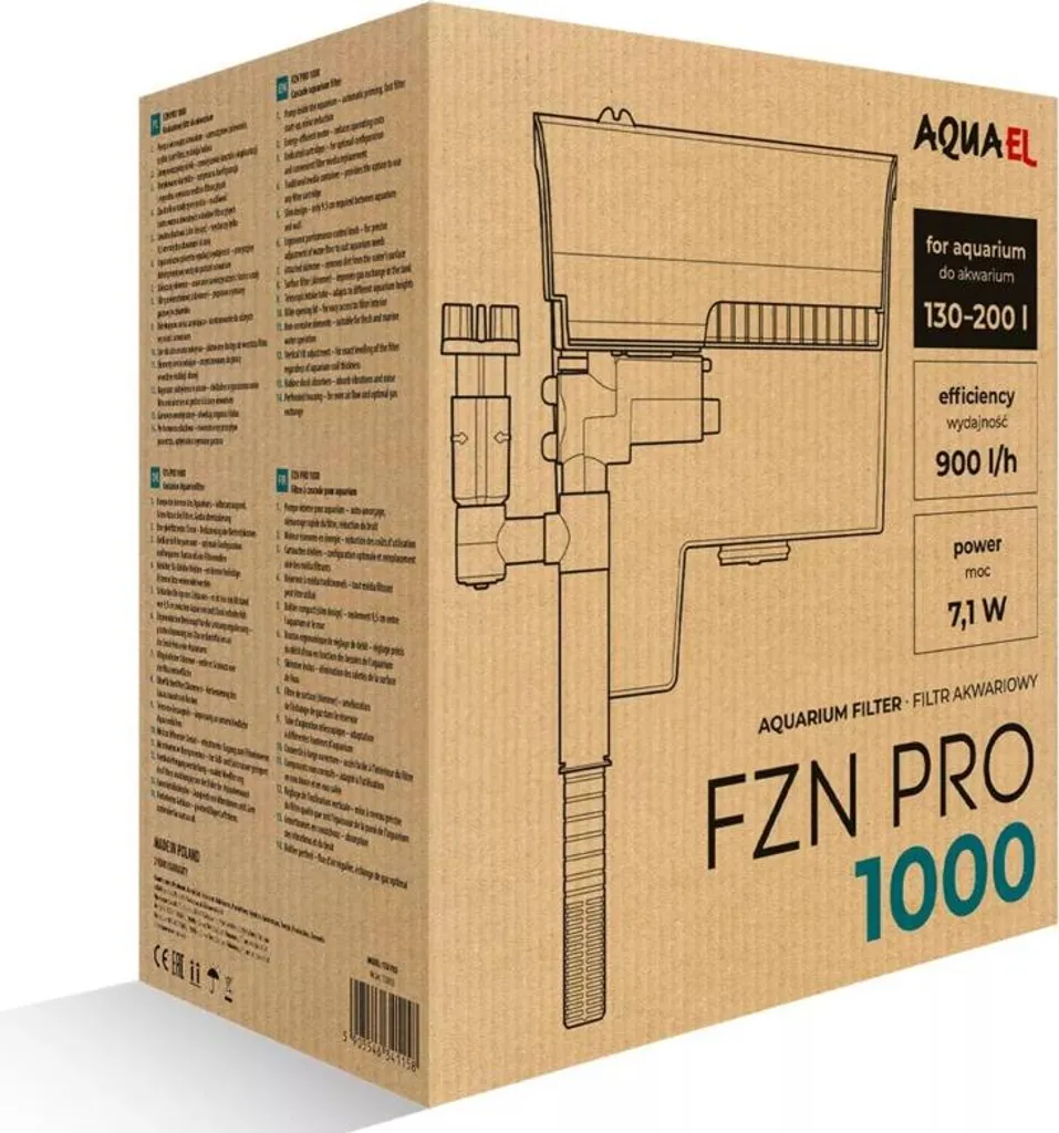 Filtre Aquael Versamax 1000 PRO : Solution d'Oxygénation pour Grand Aquarium