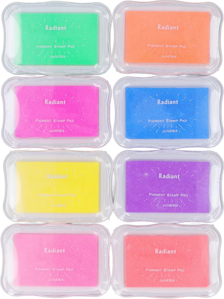 Tampons encreurs sans taches encre lavable 8 couleurs pour loisirs créatifs