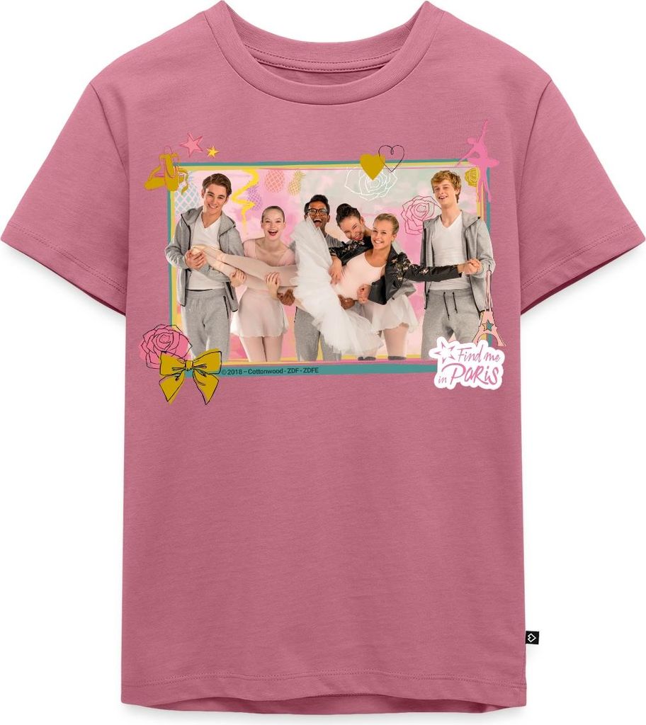 Spreadshirt Find me in Paris Charaktere Kinder Premium T-Shirt, 98/104 (2 Jahre), Mauve