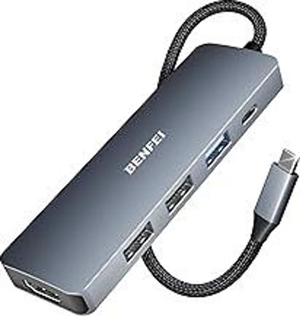 Adattatore USB C 10Gbps BENFEI 5-in-1 HDMI 4K e PD 100W iPhone 15