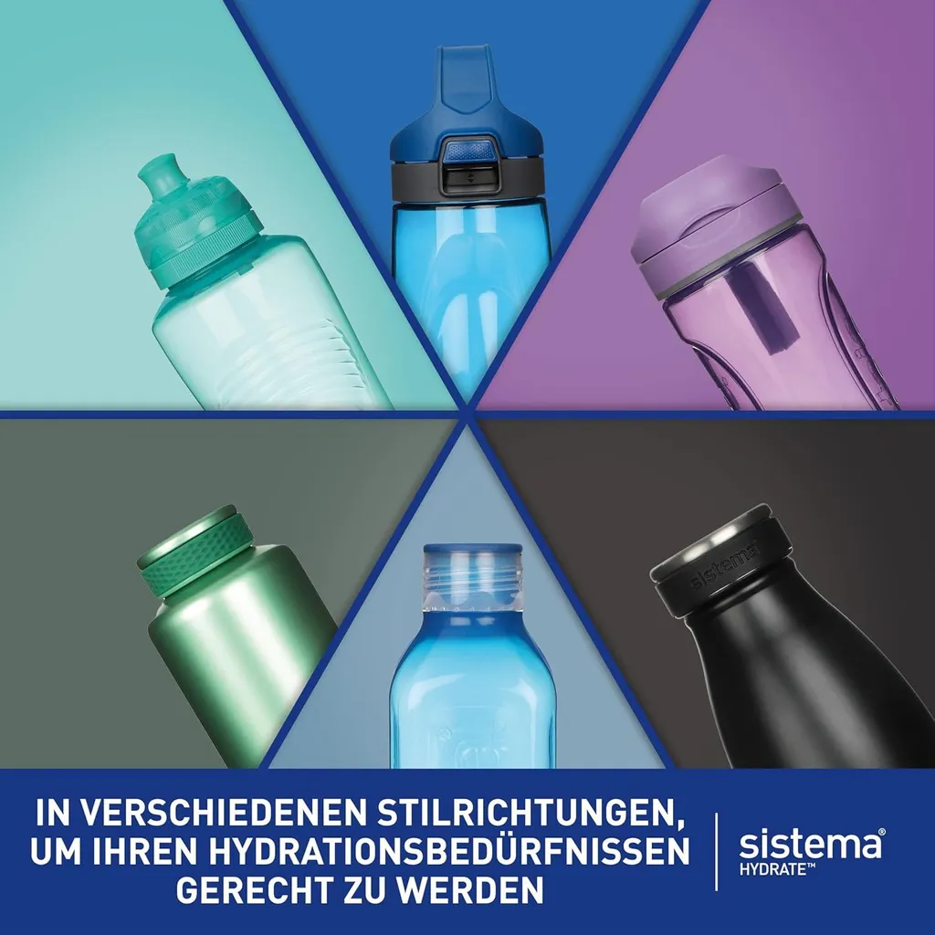 Tupperware 2 botellas de plástico Aquasafe de 2 litros con