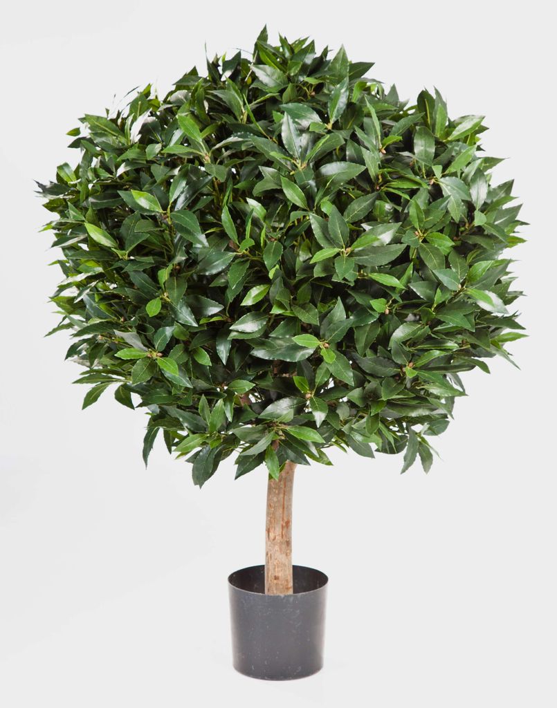 artplants.de Deko Lorbeerbaum Tiberius, 3330 Blätter, grün, 100cm - Deko Baum - Kunst Lorbeer