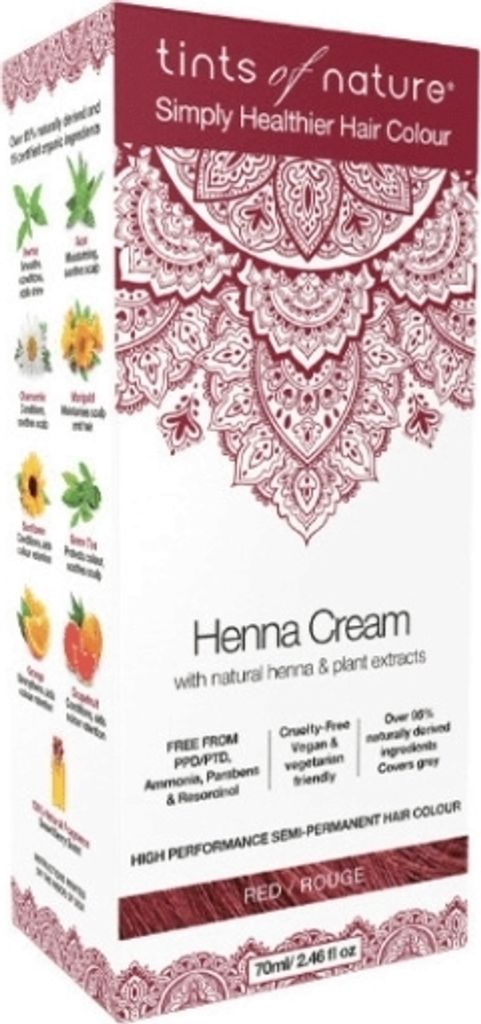 Tints Of Nature Henna cream red semi permanent (70 ml)