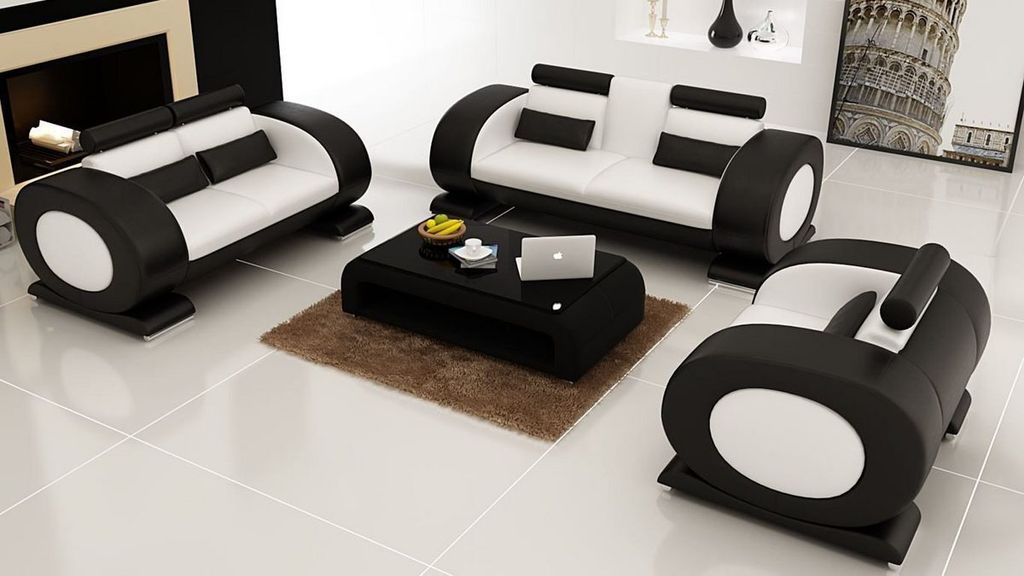 Sofagarnitur Polster 32 Sitzer Set Leder Design