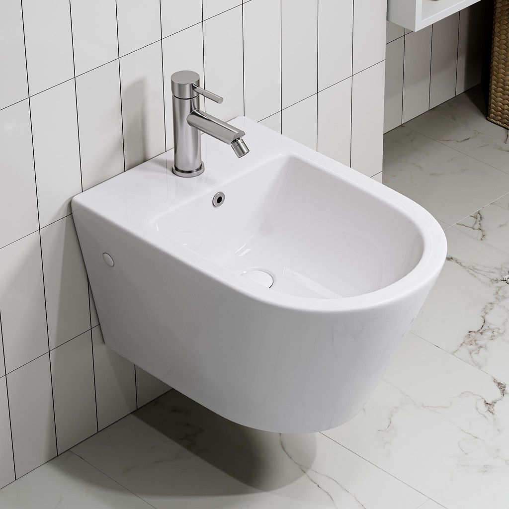 HOROW Bidet sospeso senza bordo Creavit con rivestimento Immagine del prodotto 