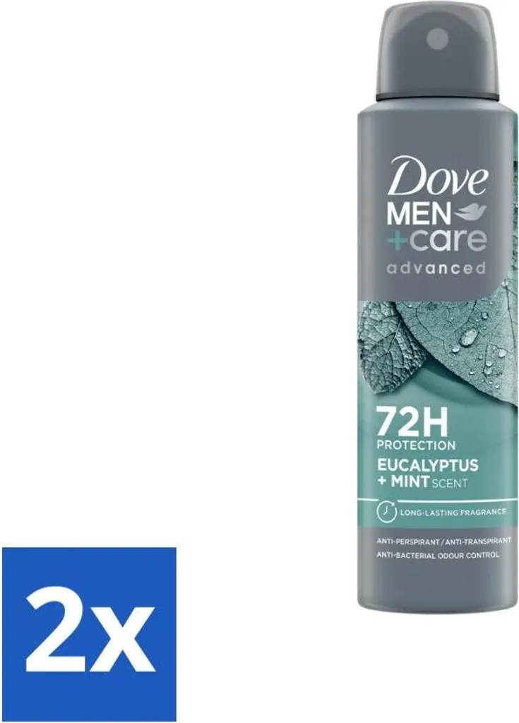 Dove Men+Care Deodorante Spray Eucalipto 2 pezzi - Risparmio Garantito