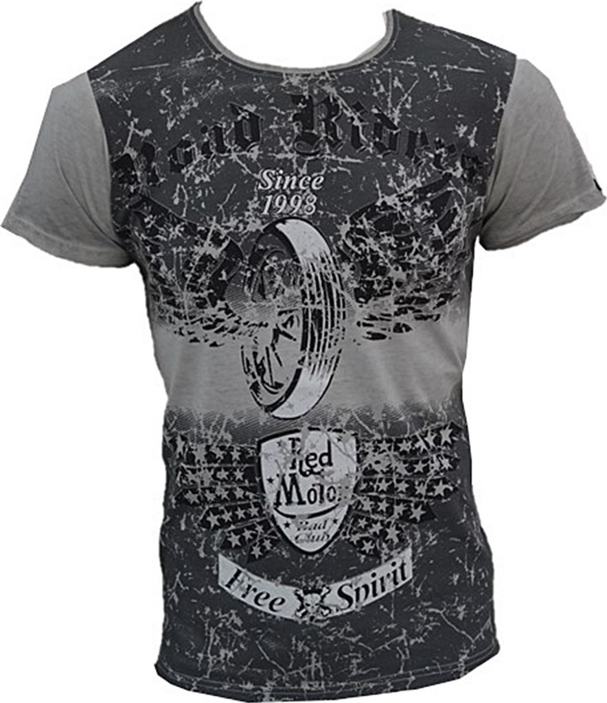 Brandneu Designer T-Shirt CARISMA Grau/Schwarz CRM4272 L